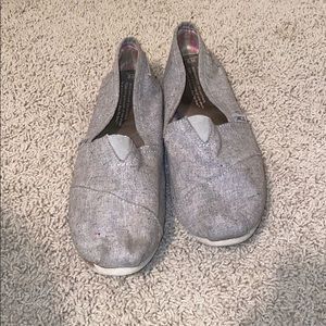 TOMS cloth slip on shoe.